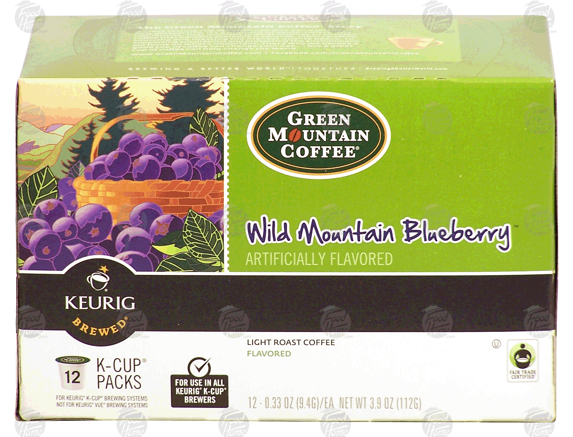 Keurig Green Mountain Coffee wild mountain blueberry, light roast coffee, 12 k-cups Full-Size Picture